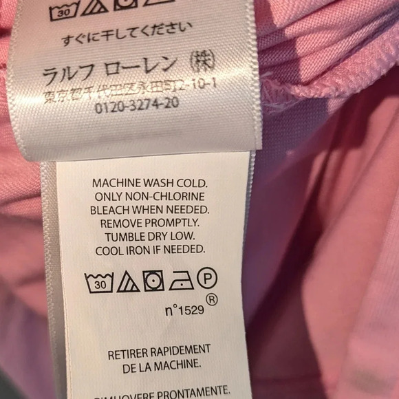 Polo Ralph Lauren Golf Polo in Pink size Large Wicking Performance Athletic - Picture 6 of 7